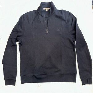 Burberry Brit Men's Black 1/4 Zip Pullover Sweatshirt Size XL EUC